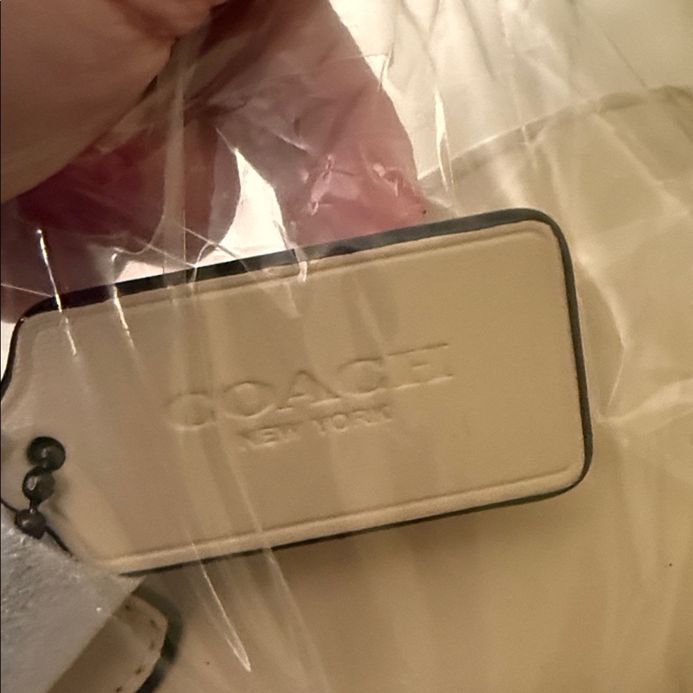 🤎 Coach NWT Leather Ivory Hall Soft Sling Bag with Crossbody Strap - Picture 5 of 7